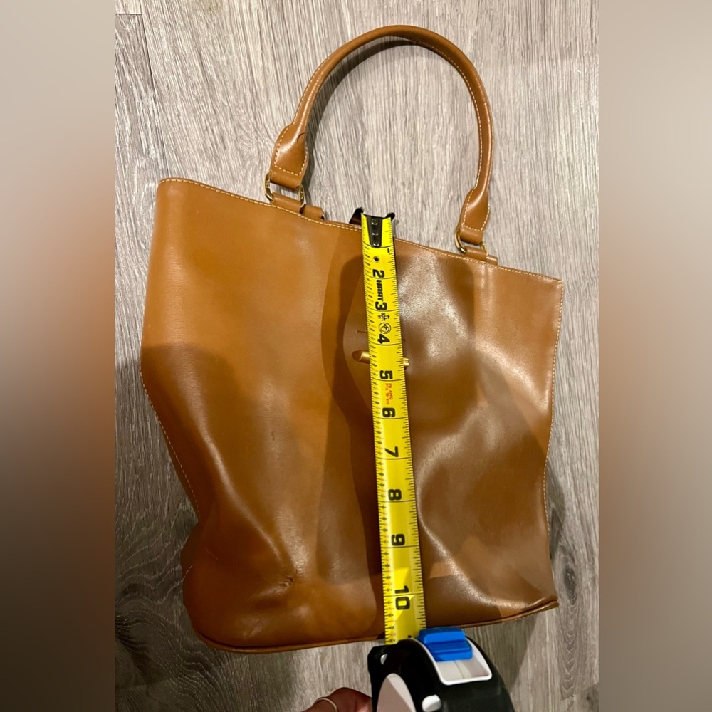 Longchamp Small Leather Tote | Brown - Picture 13 of 15